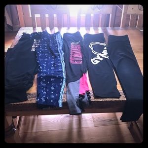 Lot of 5 Justice Leggings/Pants